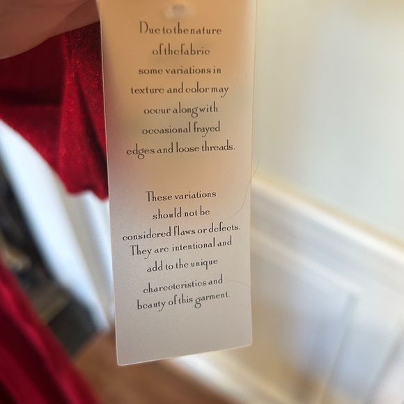 Metallic Red Knit Sweater Midi Dress Size Large New With Tags - Picture 11 of 12